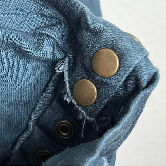 Soft Surroundings Blue Elastic Waist Metro Skinny Snap Ankle Pants Size 2X - Picture 8 of 14